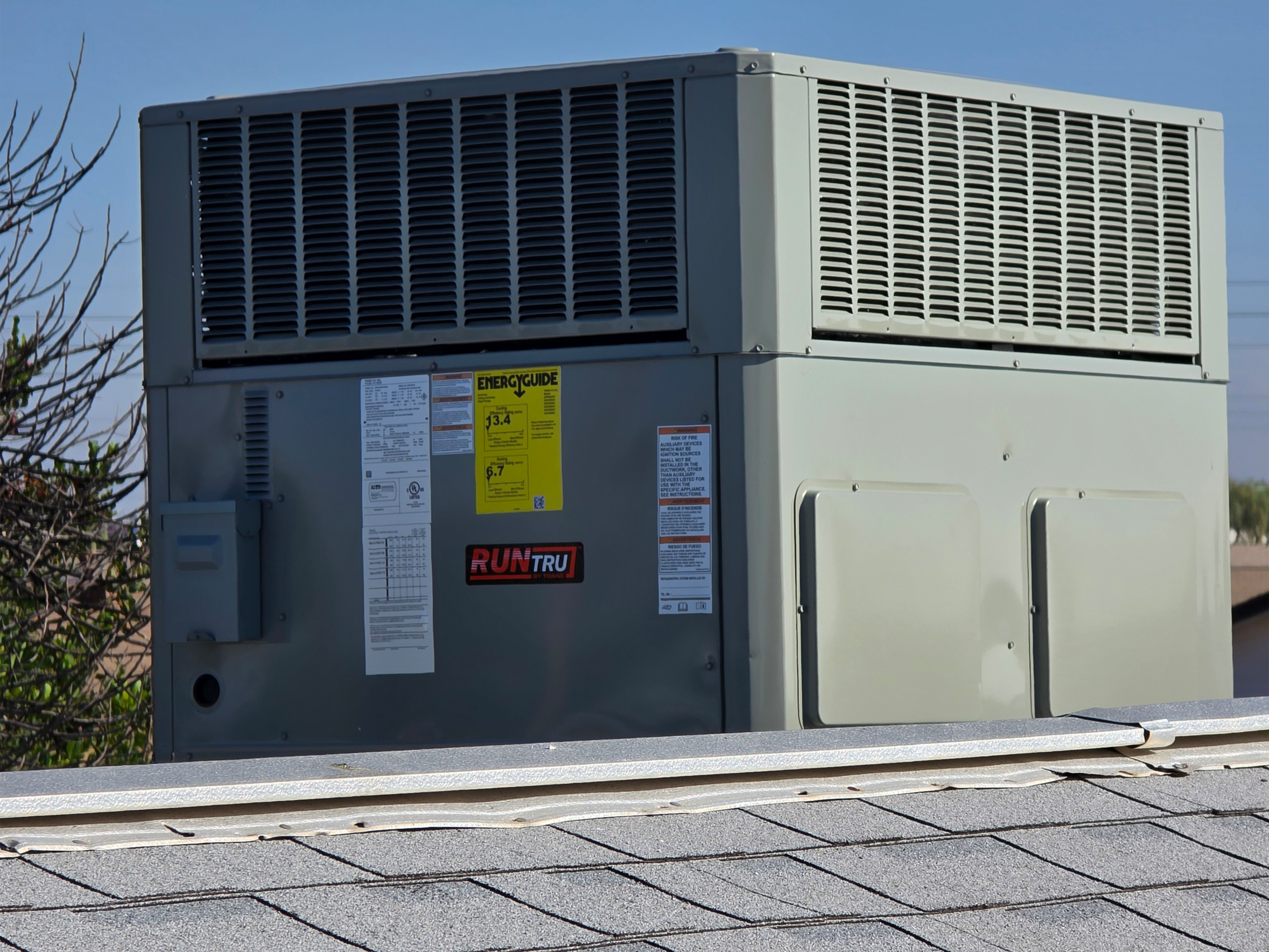 A big Heater in the roof